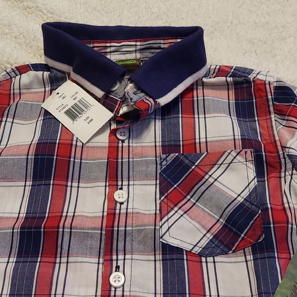 Nannette Boyz wear plaid button down shirt - Picture 2 of 3